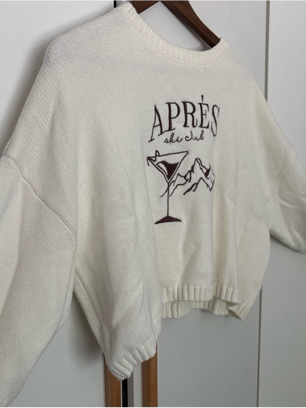 Après Ski Club Women's Cream Knit Sweater